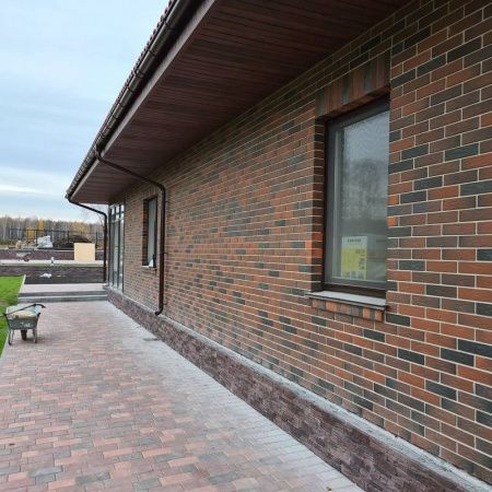 Облицовочный кирпич Пятый элемент одинарный 1НФ полнотелый Баварская кладка Регенсбург рустикатор