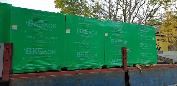 Газосиликатные П-образные блоки ВКБлок 500x375x250, D500