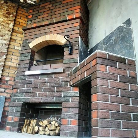 Облицовочный кирпич Пятый элемент полуторный утолщенный 1,4НФ Баварская кладка Мюнхен рустикатор